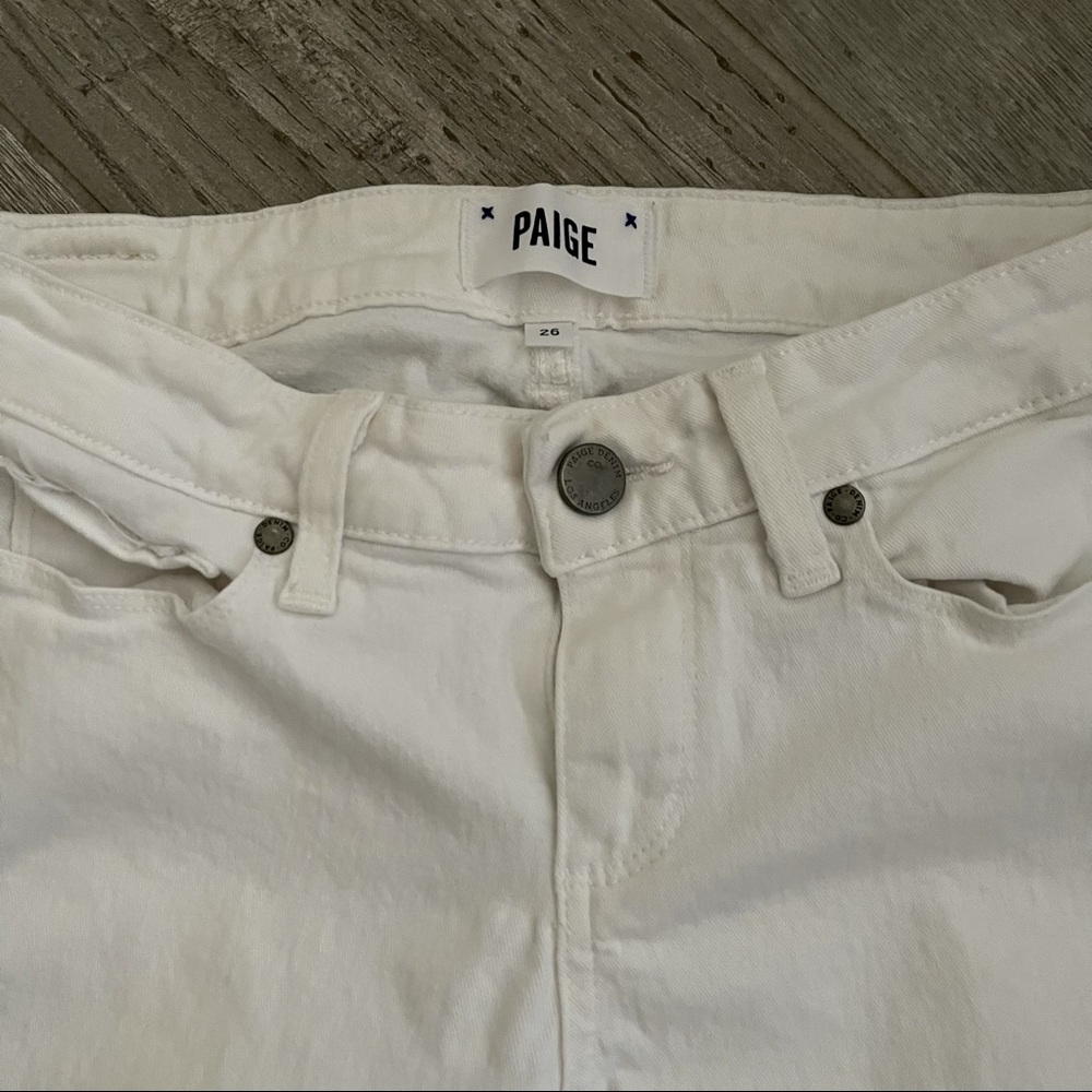 PAIGE White Skyline Skinny Jeans - Picture 5 of 8